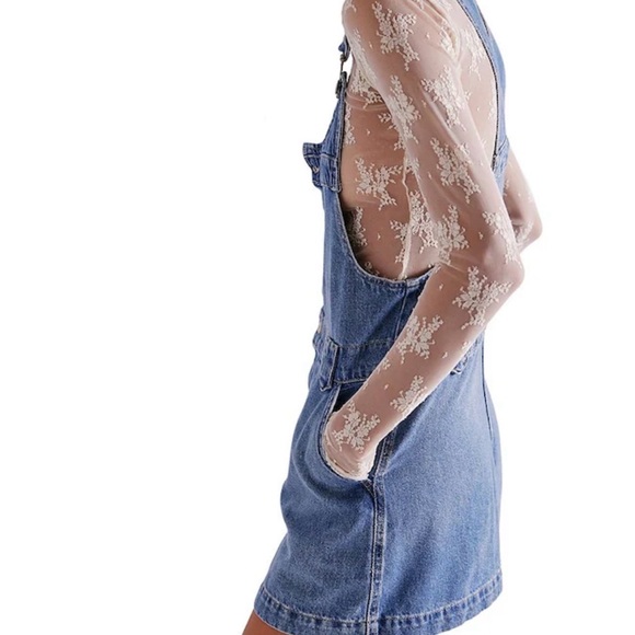 NWT We The Free Blue Denim Skirtall - Picture 3 of 9